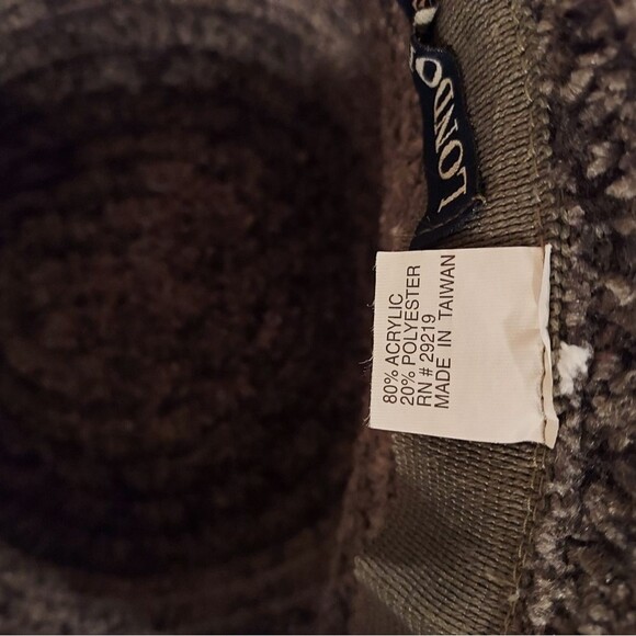 London Fog Woven Knit Bowler Hat Moss Green Size M Vintage - Picture 7 of 13